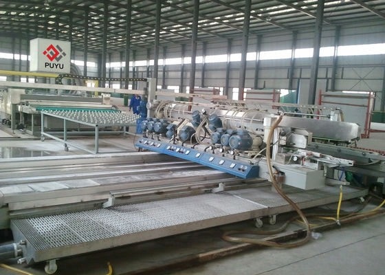 Cina Omron PLC Structural Glass Mesin Merayap Ganda / Kaca Straight Line Merayap Mesin pemasok