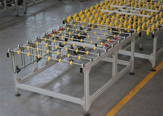 Cina Sistem konveyor transfer kaca Dengan Sistem Lokasi Otomatis Kaca pemasok