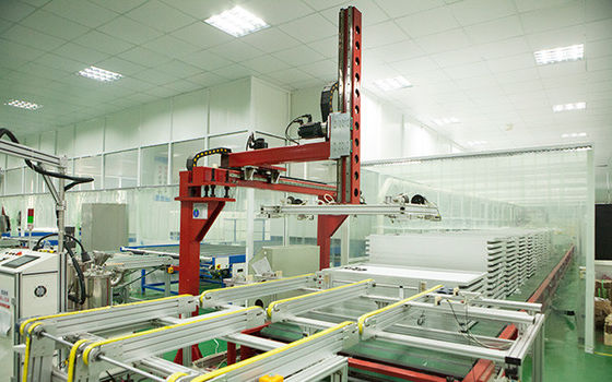 Cina Modul PV Menyembuhkan Sistem Palletizing Panel Pabrik Panel Surya Untuk Lembar Fotovoltaik pemasok